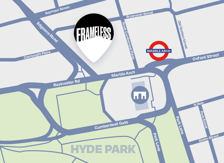 Frameless Immersive Art Experience London Map